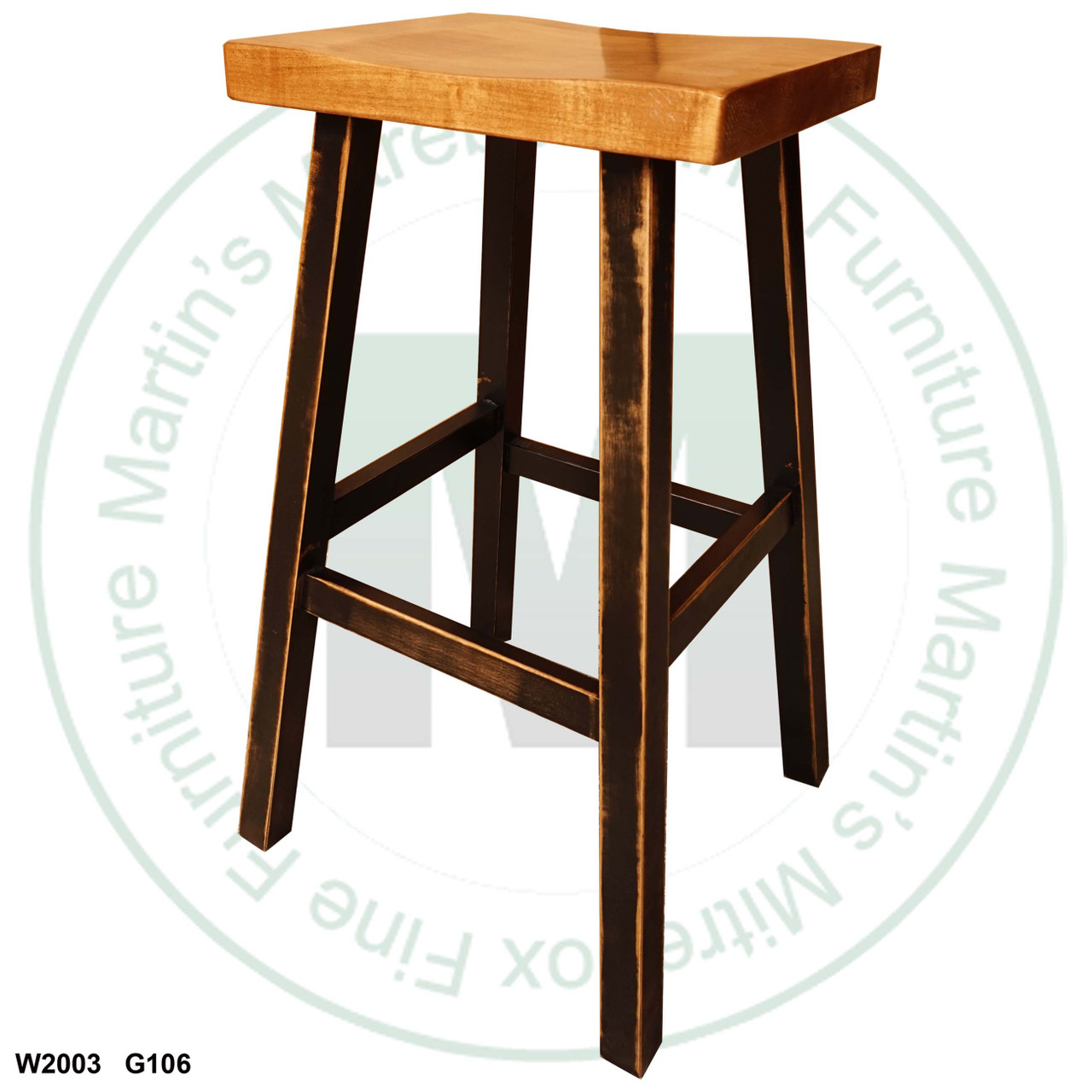 Maple 26'' Saddle Stool