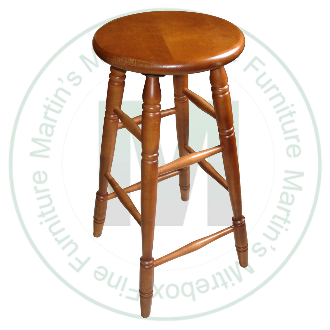 Maple 30'' Heavy Stool With Swivel