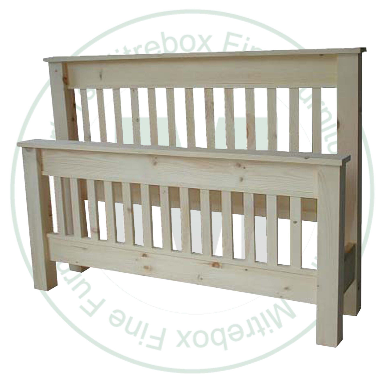 Pine Double Dakota Slat Bed