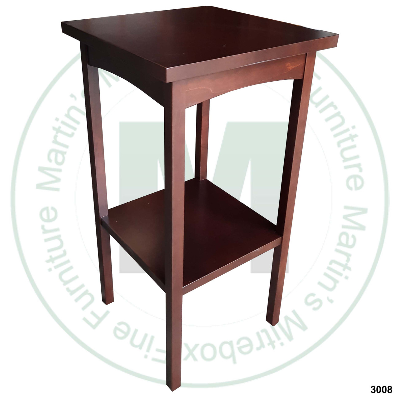 Oak Bancroft Plant Stand 12''D x 12''W x 29''H