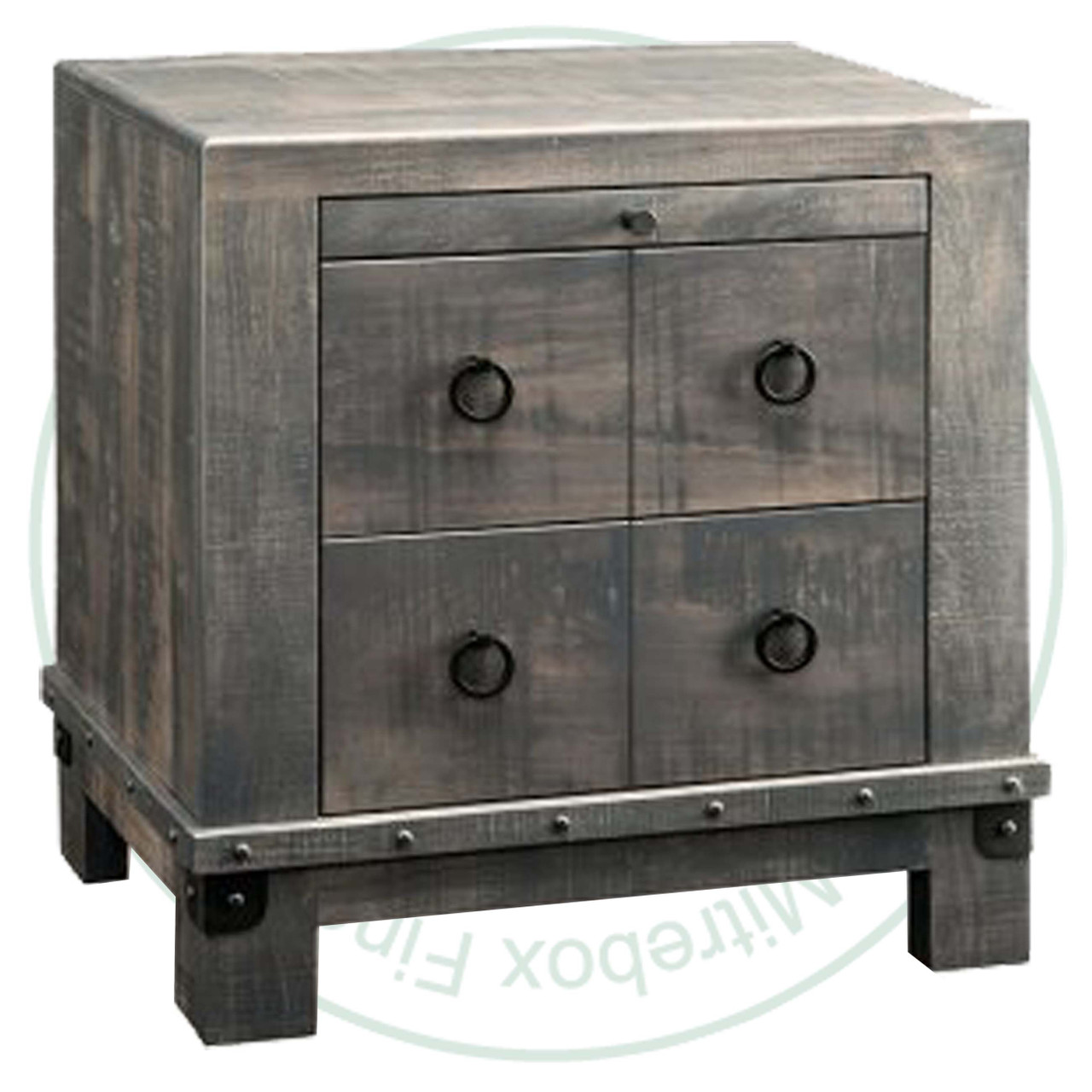 Maple Barrelworks Night Stand With Power Management With 2 Drawers