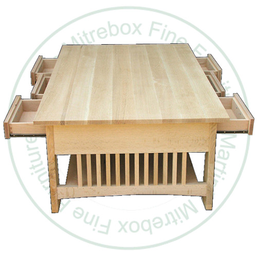 Maple Mission Horizon 6 Drawer Coffee Table