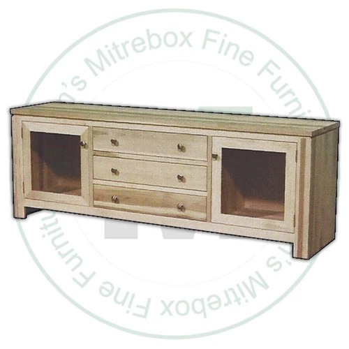 Maple New Port 2 Door 3 Drawer HDTV Entertainment Cabinet
