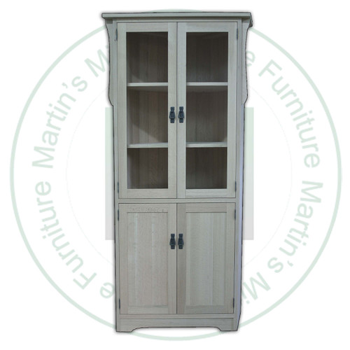 Pine Mission Corner Unit  37''W x 76''H x 23''D