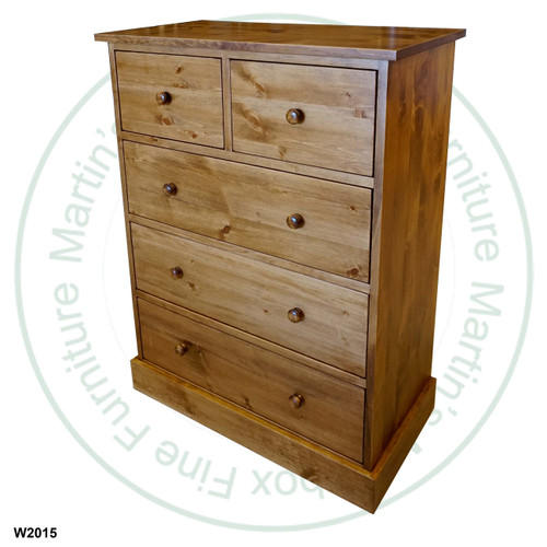 Pine Cottage 5 Drawer Highboy