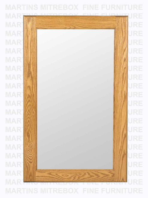 Oak Single Wall Mirror 22''W x 36''H