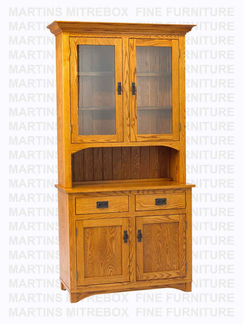 Oak Montana Hutch And Buffet 18''D x 48''W x 83''H