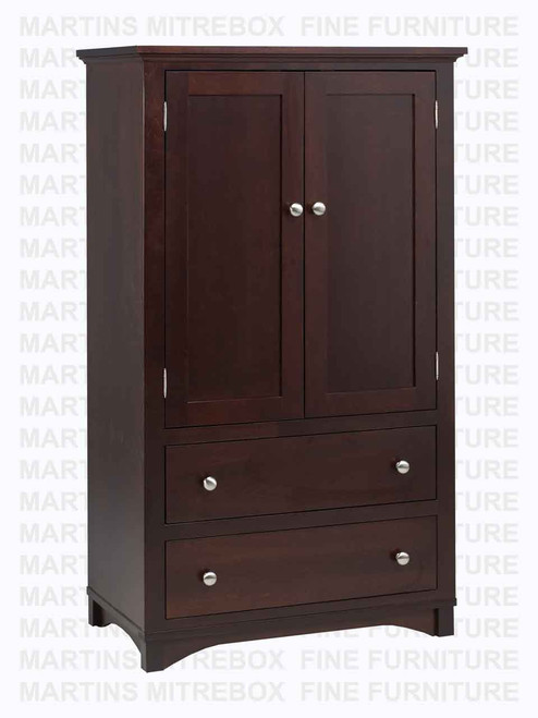 Maple Montana Armoire Mini 20''D x 34''W x 60''H