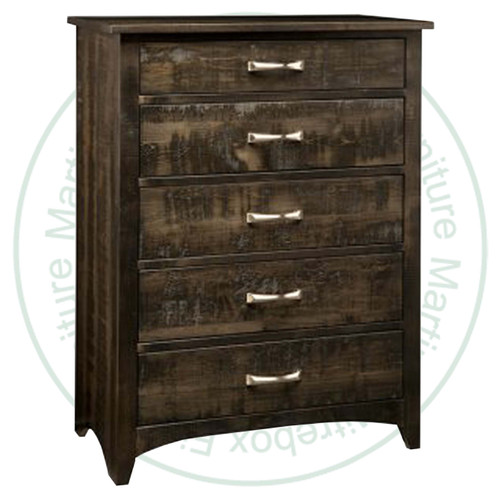 Oak Bancroft Chest Of Drawers 19''D x 35''W x 46.5''H With 5 Drawers