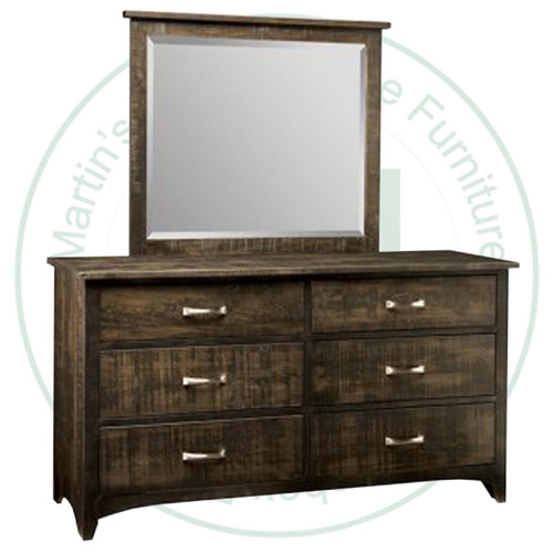 Oak Bancroft Dresser 19''D x 65''W x 35''H With 6 Drawers