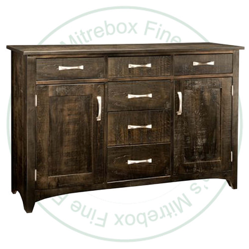 Oak Bancroft Sideboard 19''D x 59''W x 39.5''H With 2 Wood Doors And 6 Drawers