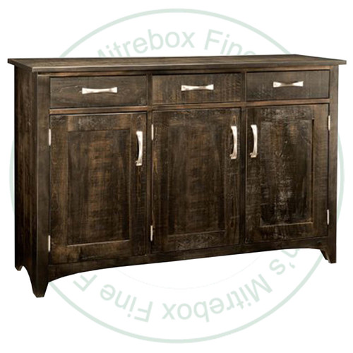 Oak Bancroft Sideboard 19''D x 59''W x 39.5''H With 3 Wood Doors And 3 Drawers