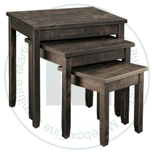 Oak Bancroft Nesting Table Large Table Only 17''D x 22''W x 22''H
