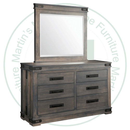 Oak Gastown Landscape Mirror 3''D x 42.5''W x 40.5''H With Jewelry Option.