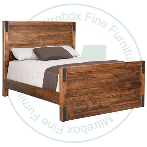 Oak Union Station Queen Bed With High Footboard