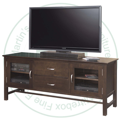 Oak Brooklyn HDTV Entertainment Cabinet 19.5'' Deep x 61'' Wide x 27'' High