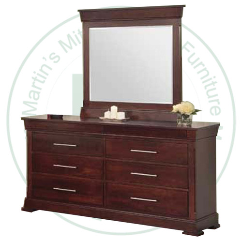 Maple Kensington Wide Double Dresser With 8 Drawers.