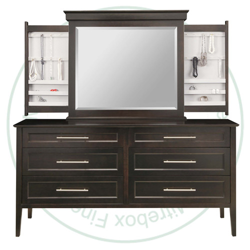 Oak Stockholm Landscape Mirror 4''D x 44.5''W x 38.5''H With Jewelry Option