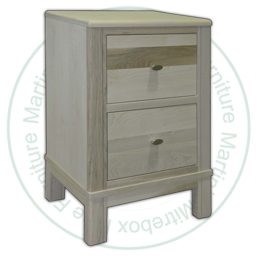 Maple Urbana Night Stand 20''W x 29''H x 14''D With 2 Drawers