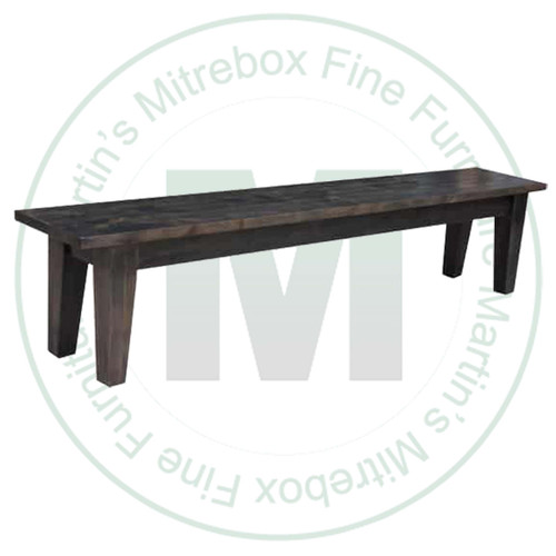 Maple Dakota Bench 14''D x 96''W x 18''H With Four Legs