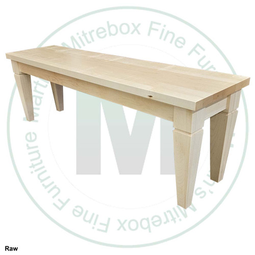 Pine Dakota 48'' Wide Tapered Leg Bench
