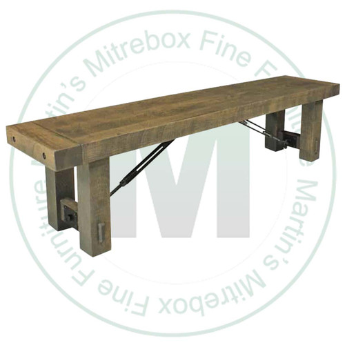 Maple Yukon Turnbuckle Bench 16''D x 96''W x 18''H