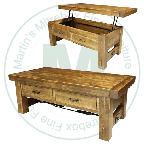 Oak Yukon Turnbuckle Pop up Coffee Table