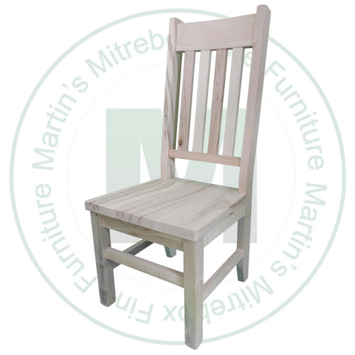 Maple Large Yukon Side Chair Has Wood Seat