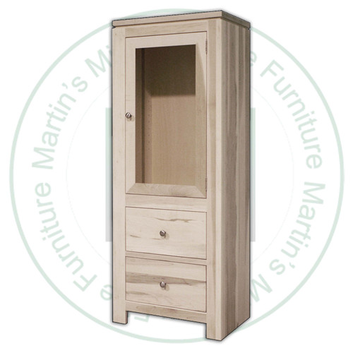 Maple New Port 2 Drawer 1 Door Side Bookcase