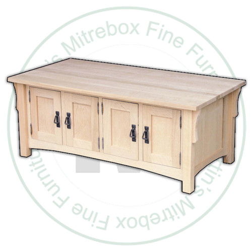 Wormy Maple Mission 8 Door Coffee Table
