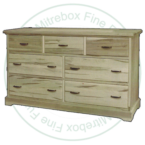 Wormy Maple Cottage Deluxe Dresser 62''W x 37''H x 19''D