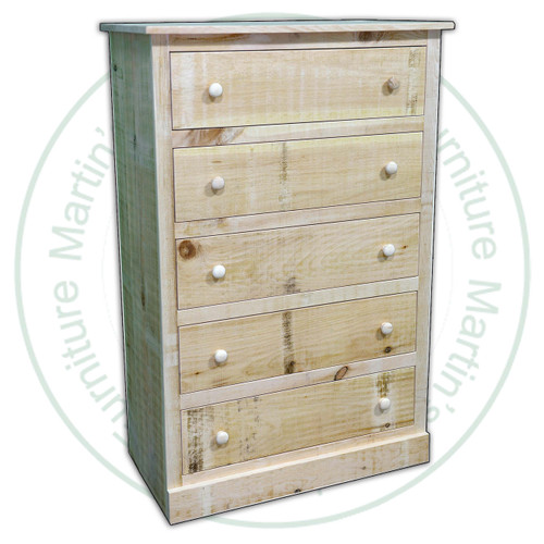 Pine Rustic Pioneer Chest Of Drawers 36''W x 55''H x 19''D