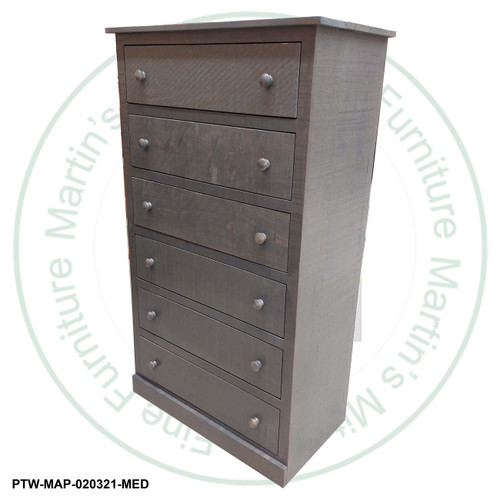 Pine Rustic Pioneer Chest Of Drawers 36''W x 58''H x 19''D