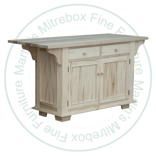 Pine Simplicity Island 30''D x 66''W x 36''H With 2 Drawers And 2 Doors