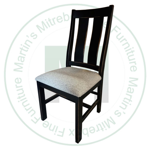 Wormy Maple Eastbrook Side Chair With Upholstered Seat