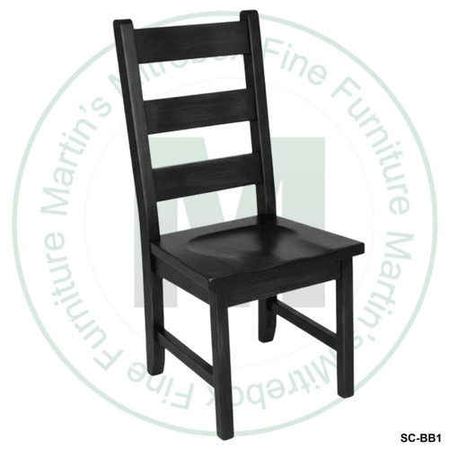 Pine Dakota Ladder Back Side Chair