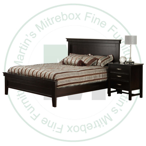Maple Brooklyn Double Bed With Low Footboard