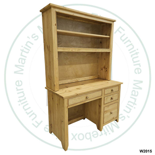 Maple A Series Student Desk 20''D x 40''W x 60''H With 3 Drawers And Hutch