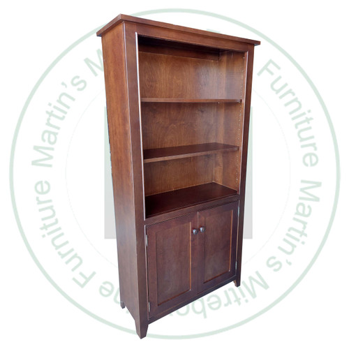 Pine A Series 2 Door Bookcase 36''W x 70''H x 14''D