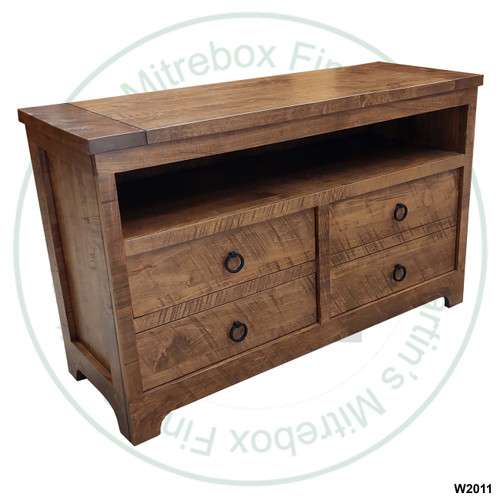 Oak Century TV Stand. Entertainment Centre Dimensions 18'' Deep x 48'' Wide x 30'' High. Entertainment Unit Has 2 Drawers and 1 Door. ( Texture : Millsawn. Hardware : 118 Pulls. )

