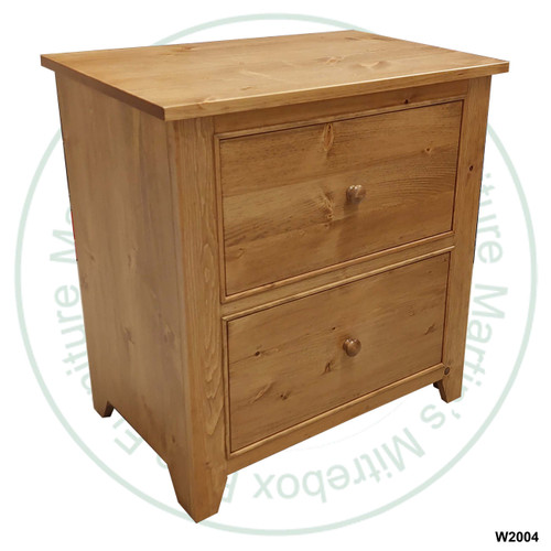 Oak A Series Lateral Filing Cabinet 30''W x 32''H x 20''D