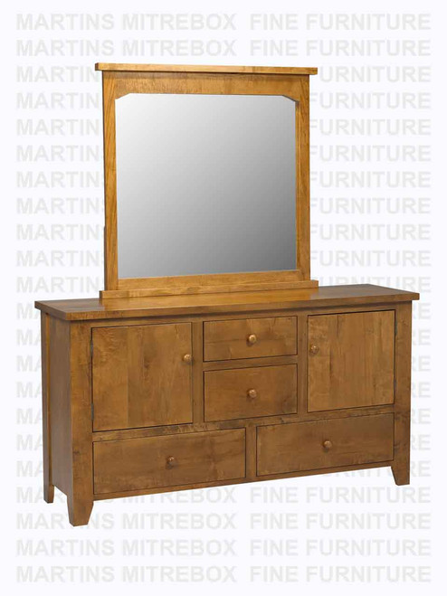 Oak Rough Cut Dresser  18''D x 36''H x 64''W