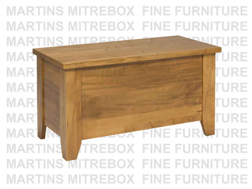 Oak Rough Cut Blanketbox Flat Panel Front 19''D x 22''H x 40''W