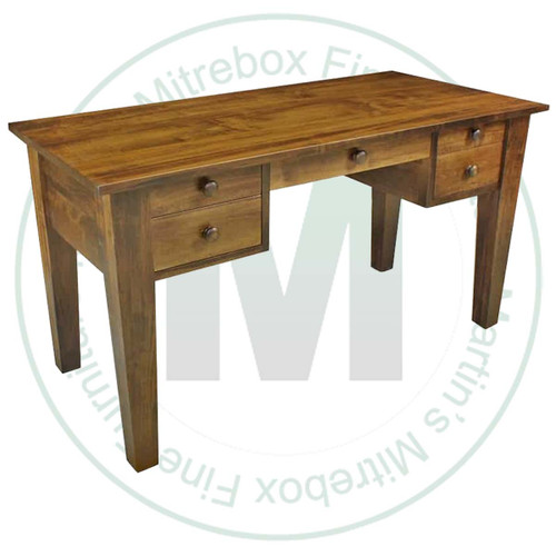 Wormy Maple Andrews 5 Drawer Student Desk