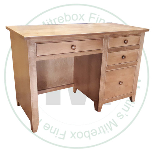 Wormy Maple A Series Student Desk 22''D x 46''W x 30''H With 3 Drawers And Square Legs