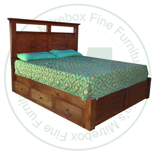 Pine Queen Dakota Platform Bed