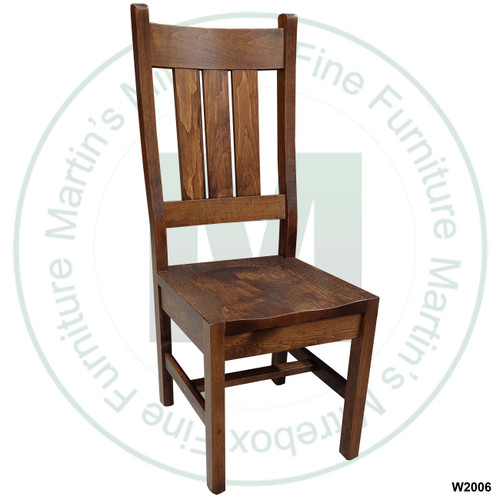 Wormy Maple Backwoods Side Chair 21'' Deep x 42'' High x 22'' Wide