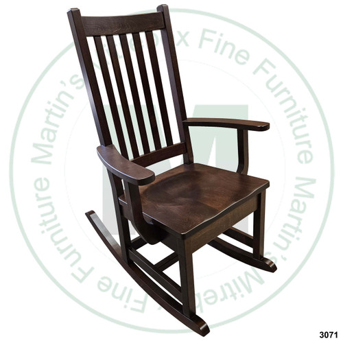 Wormy Maple Shaker Rocker 16.5''D x 39''H x 24.5''W