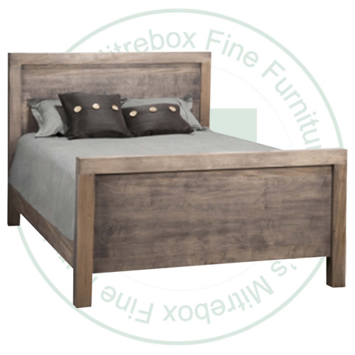 Wormy Maple Baxter Double Panel Bed