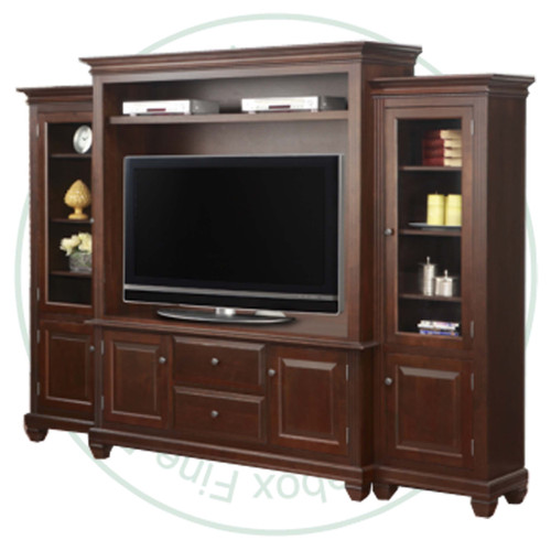 Wormy Maple Florentino 4 Piece Wall Unit